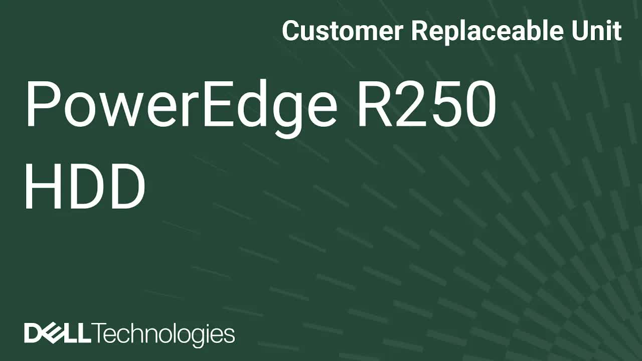 Dell  PowerEdge R250: Remove/Install HDD Backplane — DS