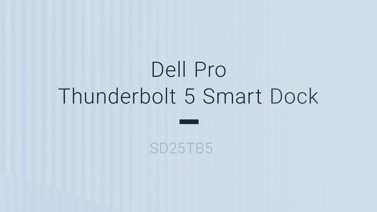 Dell Pro Thunderbolt 5 Smart Dock SD25TB5