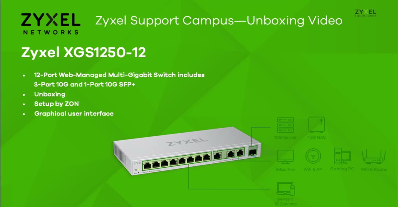 Zyxel XGS1250 12 Desktop Switch