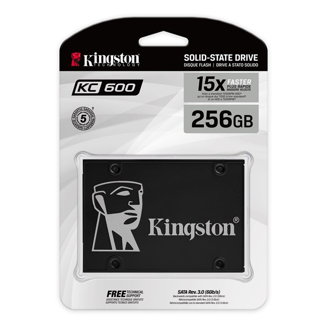 Kingston KC600 256GB 2.5'' SATA SSD (550/5 görsel 3