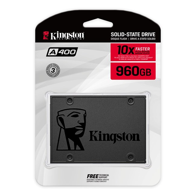 Kingston A400 960GB 2.5'' SATA SSD (500-45 görsel 3