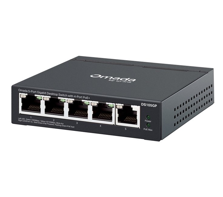 Omada DS105GP 5Port 10/100/1000 4Port PoE+ Switch görsel 2
