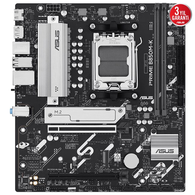 Asus Prime B850M-K AM5 D5 Hdmi Dp [90MB1LV0-M0EAY0] görsel 2