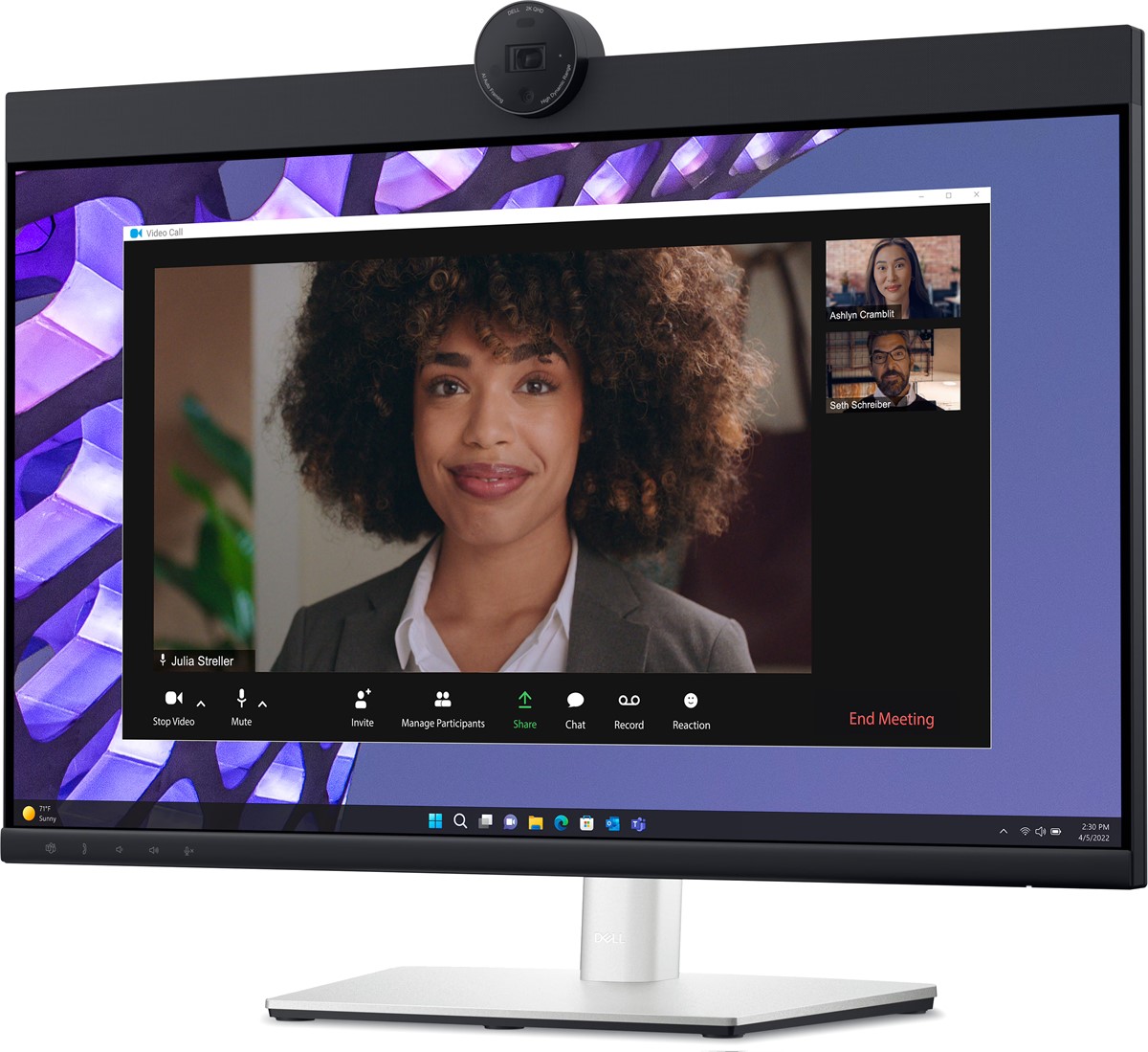 | DELL 24 P2424HEB VIDEO CONFERENCING MONITOR 8MS 60HZ 1920  görsel 2
