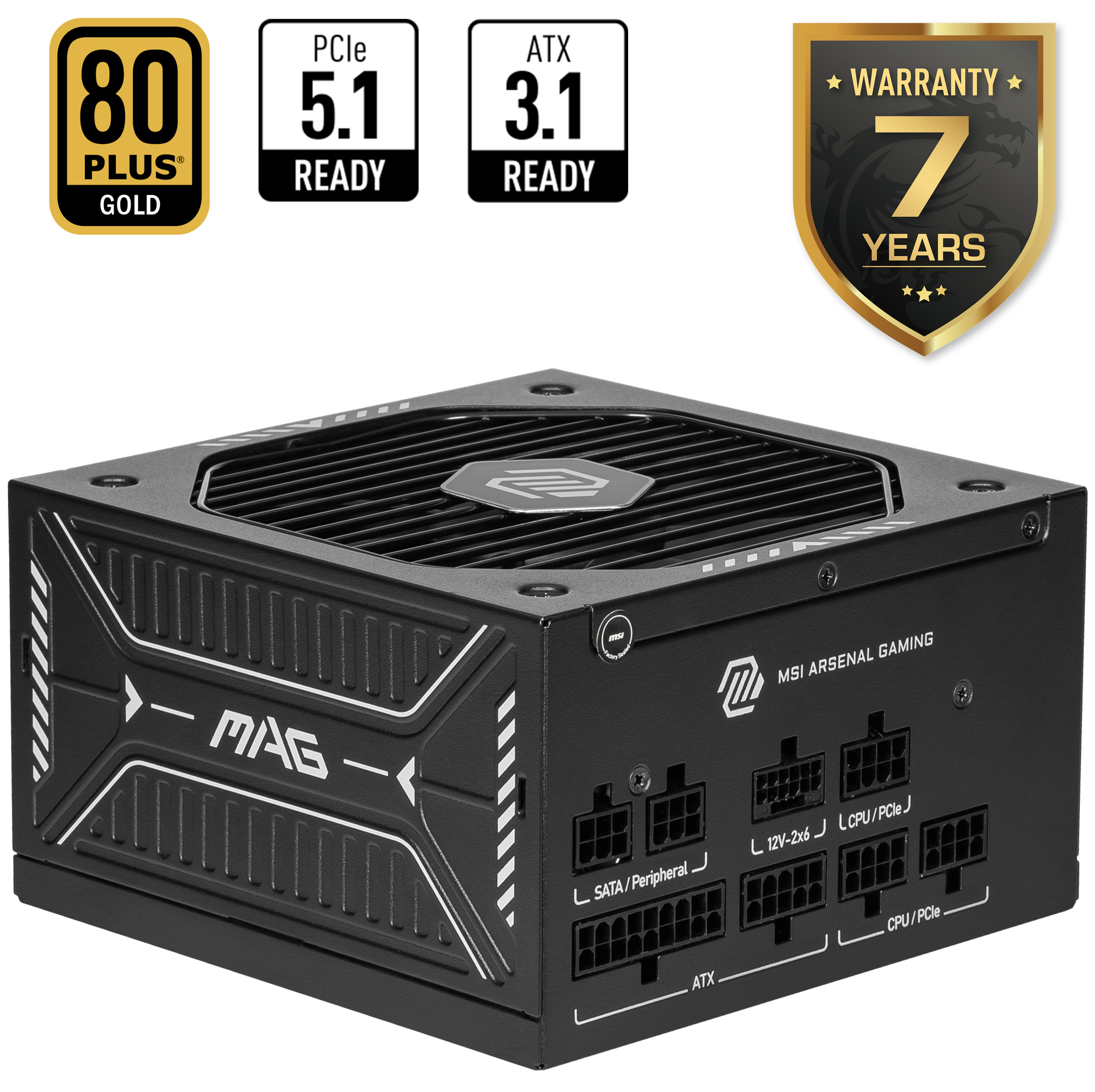 MSI MAG A750GLS PCIE5 750W 80+ Gold Güç Kaynağı