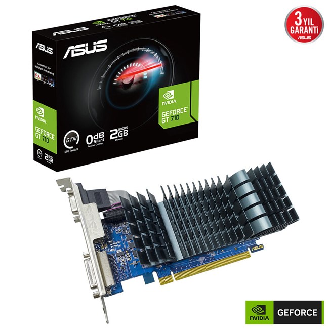 Asus GeForce GT 710-SL 2GB Evo DDR5 64Bit LP [90YV0ALA-M0NA00]