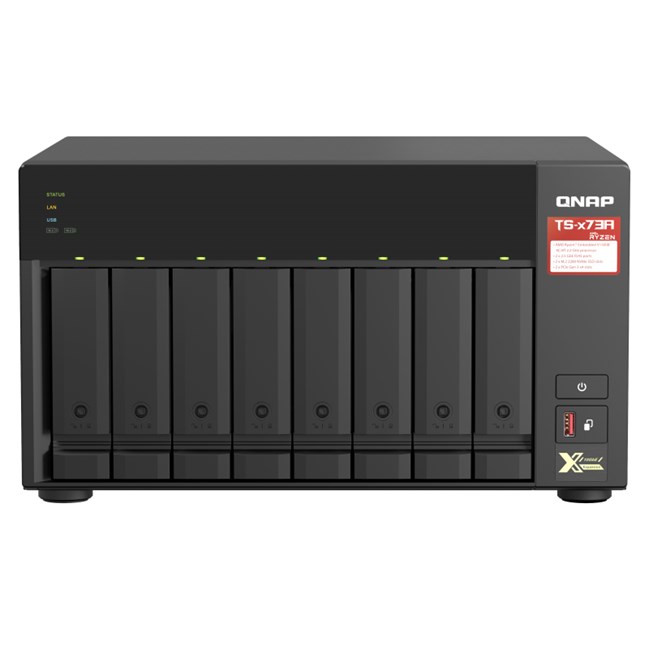 QNAP TS-873A-8G 8 YUVALI 8GB NAS DEPOLAMA ÜNİTESİ (Resmi Distribütör Garantili)