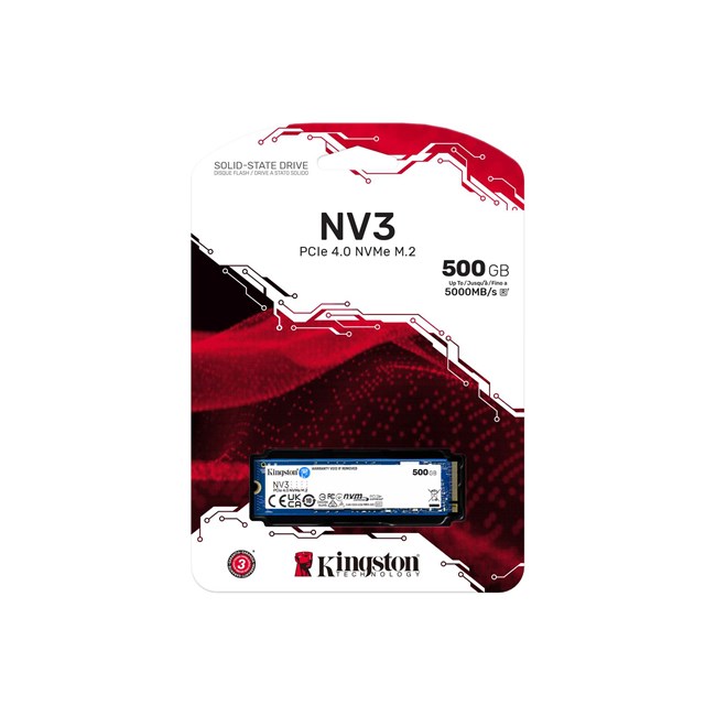 Kingston SNV3S 500GB M.2 NVMe SSD (5000-3000MBs) [SNV3S/500G görsel 3