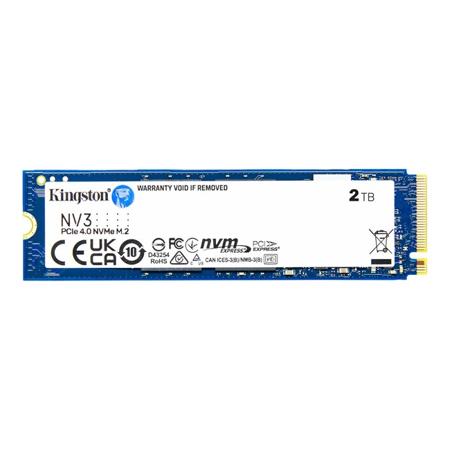 Kingston SNV3S 4TB M.2 NVMe SSD (6000-5000MBs) [SNV3S/4000G]