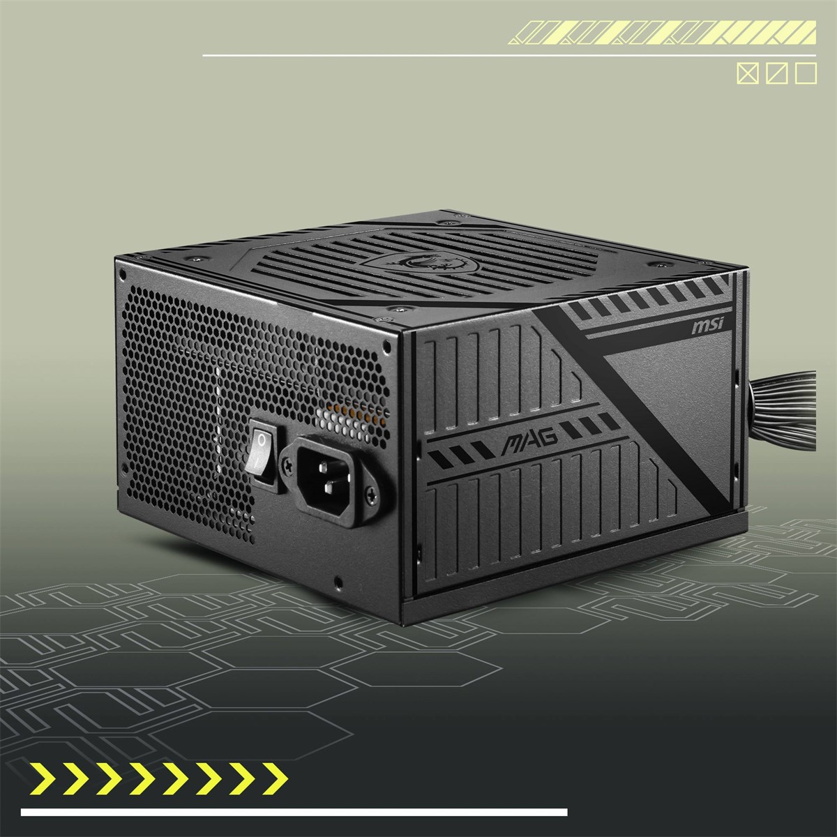 MSI MAG A650BNL Beyaz 650W 80+ Bronze Güç Kaynağı görsel 3