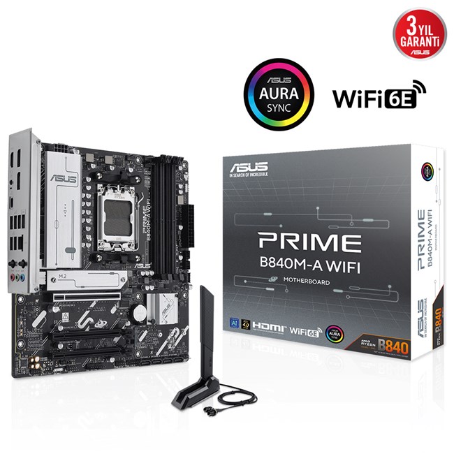 Asus Prime B840M-A Wifi AM5 Ryzen D5 Type-C [90MB1J20-M0EAY0]