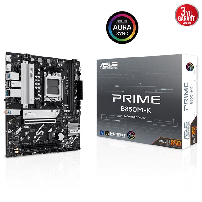 Asus Prime B850M-K AM5 D5 Hdmi Dp [90MB1LV0-M0EAY0]