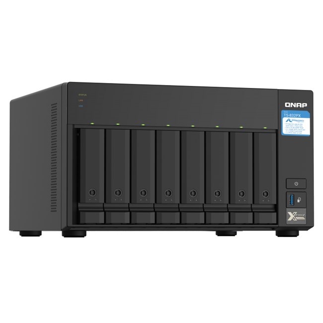 QNAP TS-832PX-4G 8 YUVALI 4GB NAS DEPOLAMA ÜNİTESİ (Resmi Di görsel 2