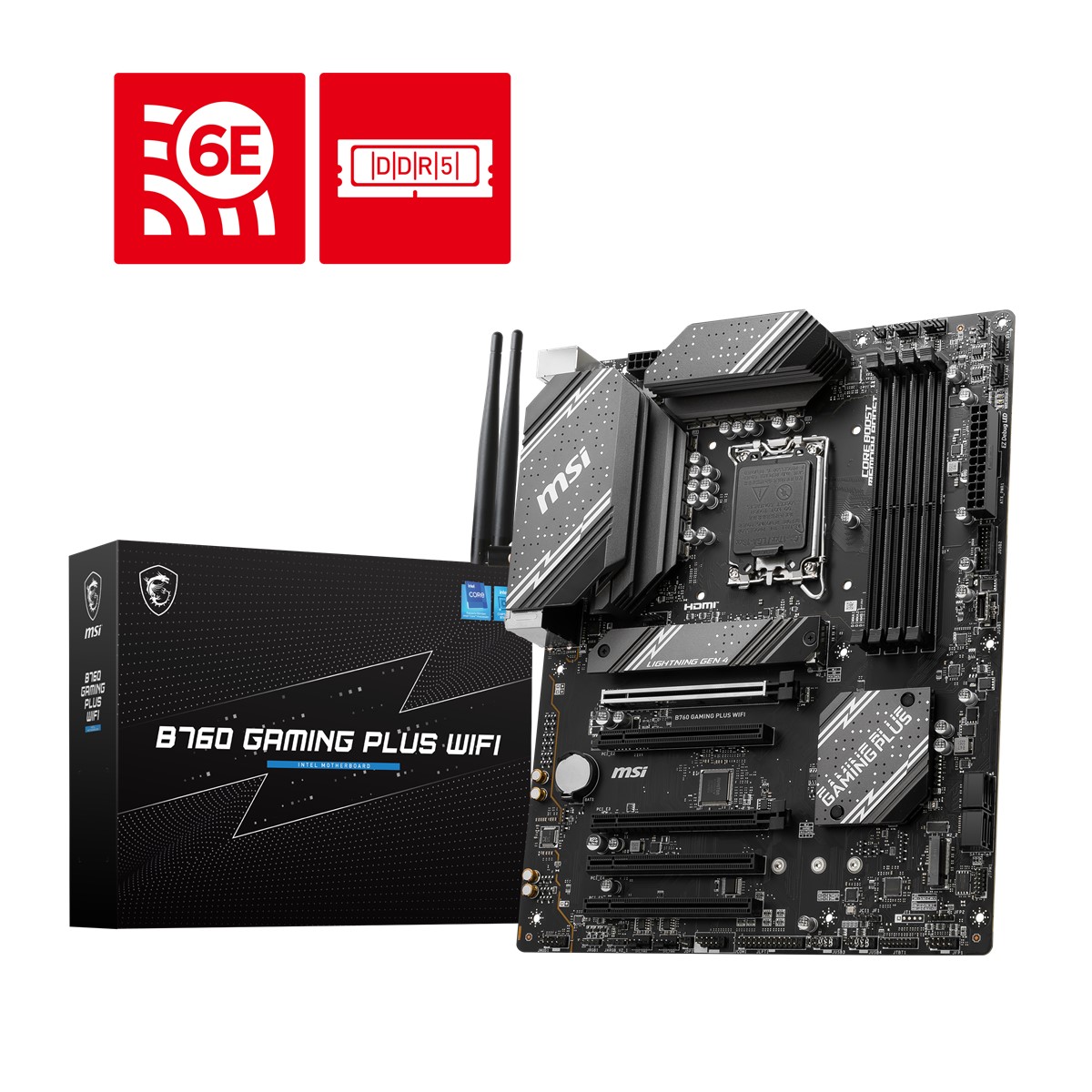 MSI B760M Project Zero Wifi DDR5 1700P Hdmi Dp [B760M PROJECT ZERO]