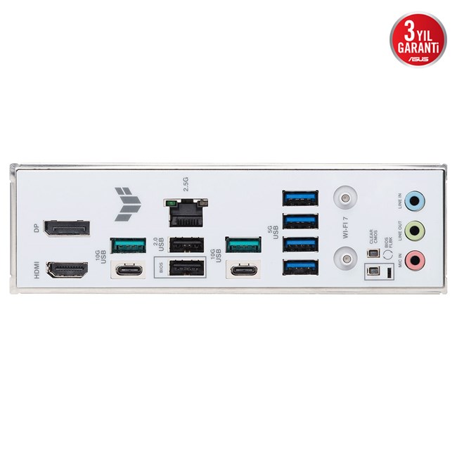 Asus Tuf Gaming B850-Pro Wifi7 W Neo AM5 D5 Type-C [90MB1NW0 görsel 3