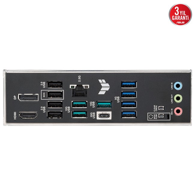 Asus Tuf Gaming B850M-Plus II AM5 D5 Type-C [90MB1MT0-M0EAY0 görsel 3