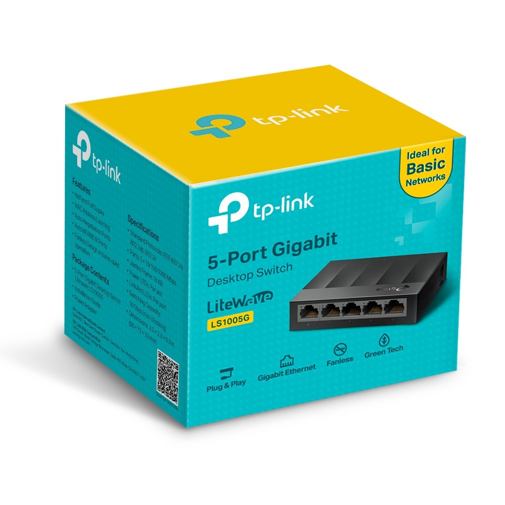 TP-LINK MERCUSYS MS105 5PORT 10/100 YÖNETİLEMEZ SWITCH görsel 3