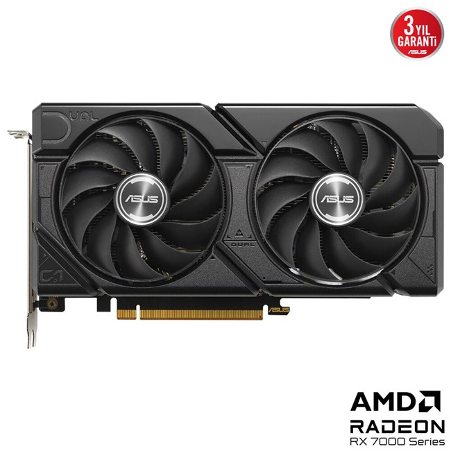Asus Radeon RX 7600 8GB Dual OC EVO GD6 128Bit [90YV0LD0-M0N görsel 2