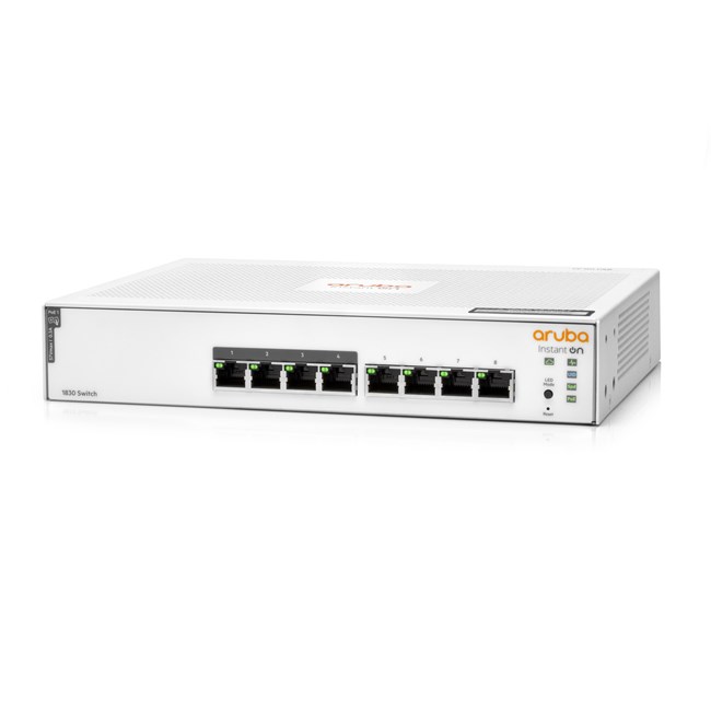 HPE ARUBA JL811A 1830-8G 8PORT GIGABIT4 POE SWITCH görsel 2