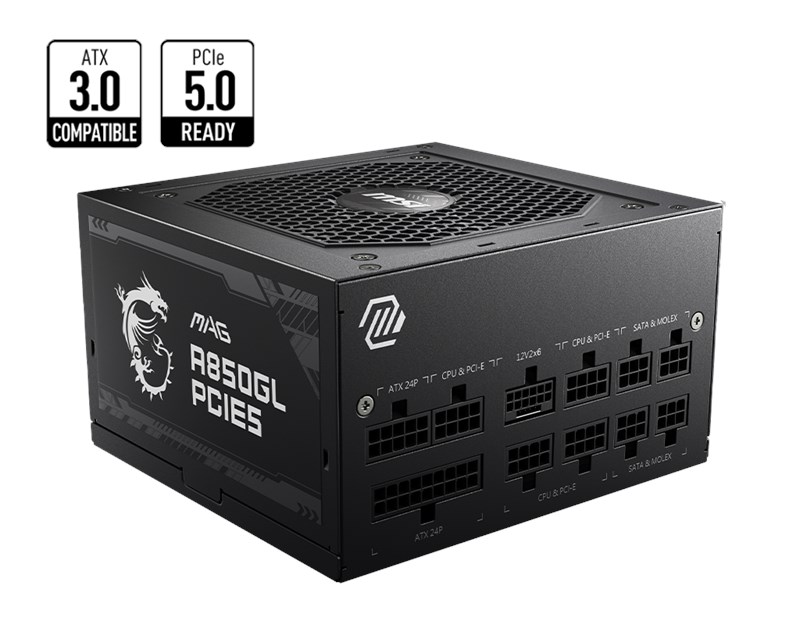 MSI MAG A850GL 850W 80+ Full Modular Gold Güç Kaynağı