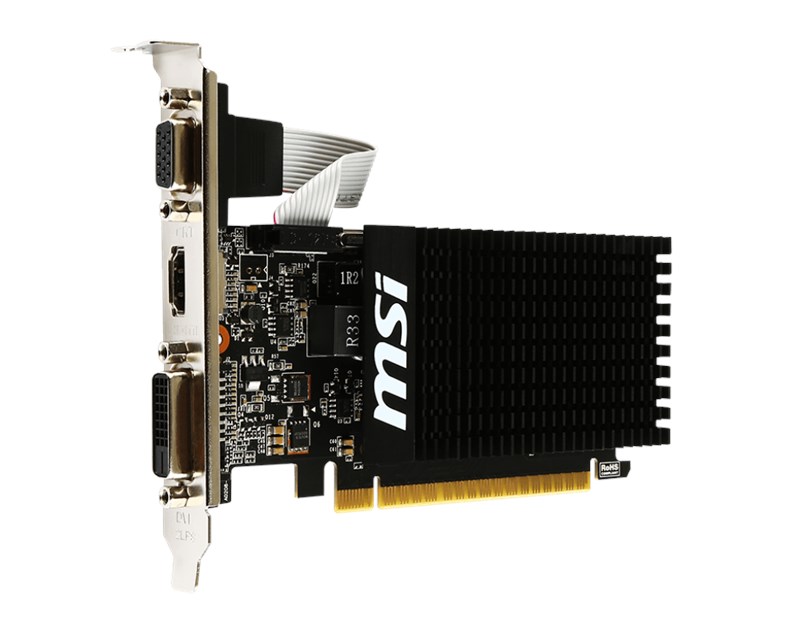 MSI GeForce GT 710 2GB 2GD3H D3 64Bit Low Profile [GT 710 2G görsel 3