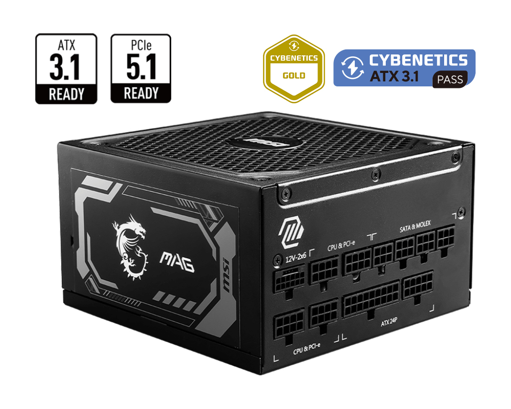 MSI MAG A1250GL 1250W 80+ Gold Güç Kaynağı