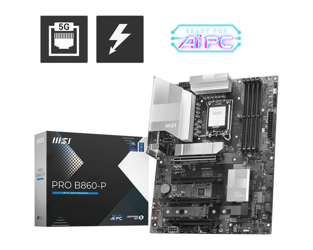 MSI Pro B860-P DDR5 1851P Hdmi Dp Type-C [PRO B860-P]