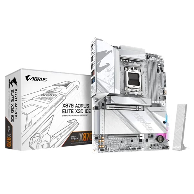 Gigabyte X870 Aorus Elite X3D ICE Wifi 7 D5 AM5 [X870-AORUS-ELITE-X-ICE]