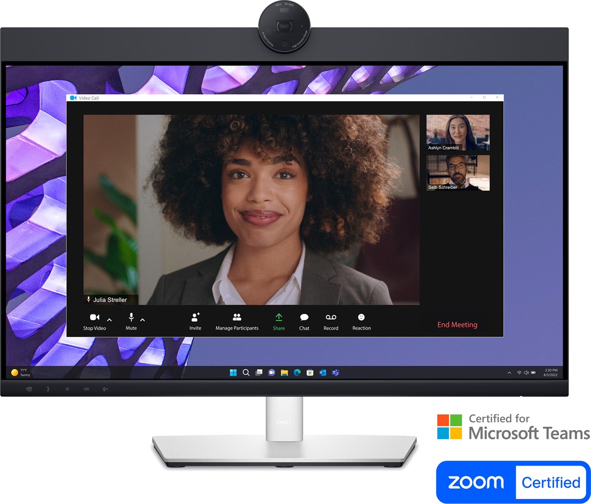 | DELL 24 P2424HEB VIDEO CONFERENCING MONITOR 8MS 60HZ 1920 x 1080 VESA 1x DP 1x HDMI