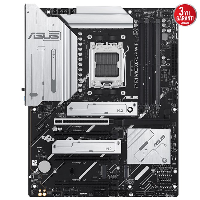 Asus Prime X870-P Wifi AM5 DDR5 Hdmi Type-C [90MB1IS0-M0EAY0 görsel 3