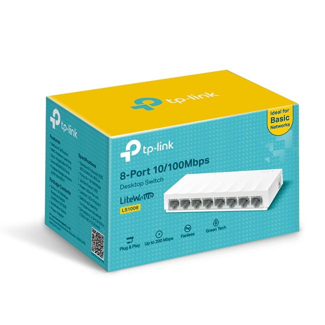 TP-LINK LS1008 8PORT 10/100 YÖNETİLEMEZ SWITCH görsel 3