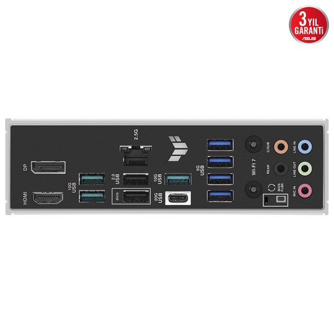 Asus Tuf Gaming B850-Plus Wifi AM5 D5 Type-C [90MB1J30-M0EAY görsel 3