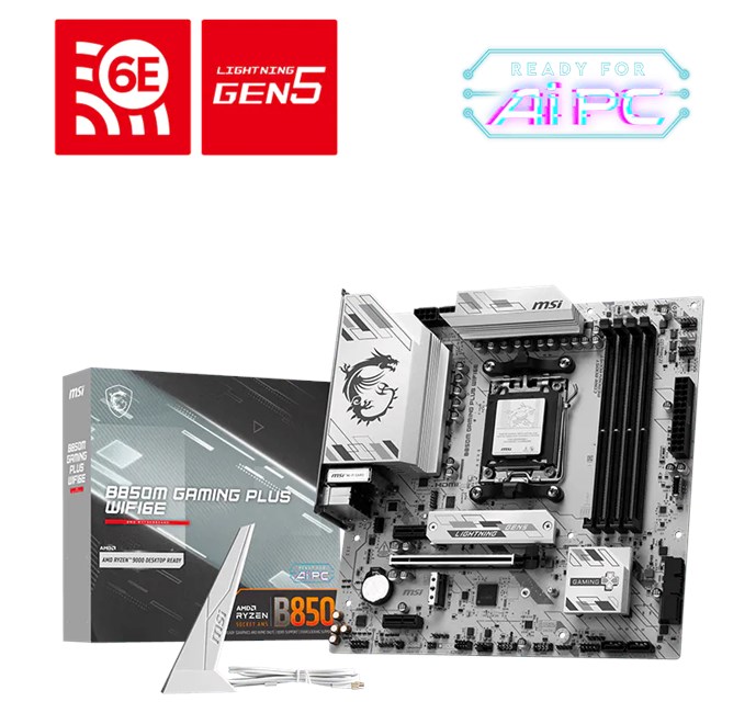 MSI B850 GAMING PRO WIFI6E AM5 Ryzen D5 Type-C