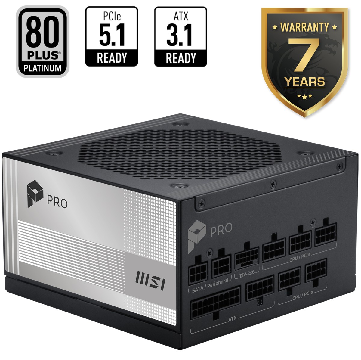 MSI PSU PRO A850PL PCIE5 850W 80+ Platınıum Güç Kaynağı