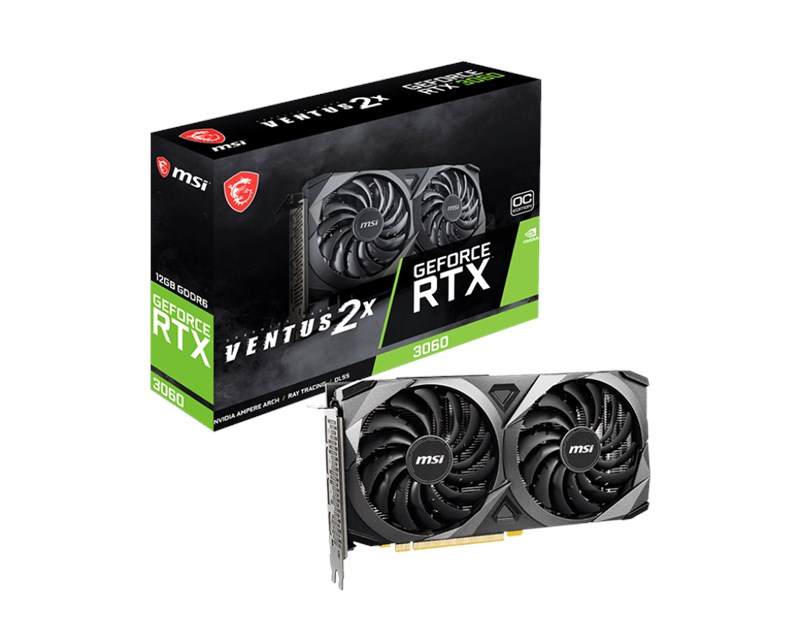 MSI VGA GEFORCE RTX 3060 VENTUS 2X 12G OC 12GB GDDR6 192B DX12