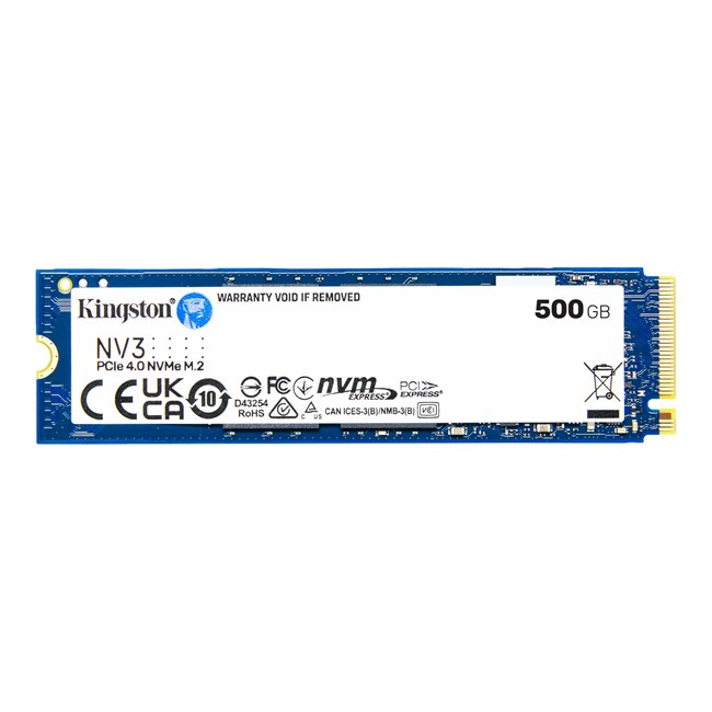 Kingston SNV3S 500GB M.2 NVMe SSD (5000-3000MBs) [SNV3S/500G]