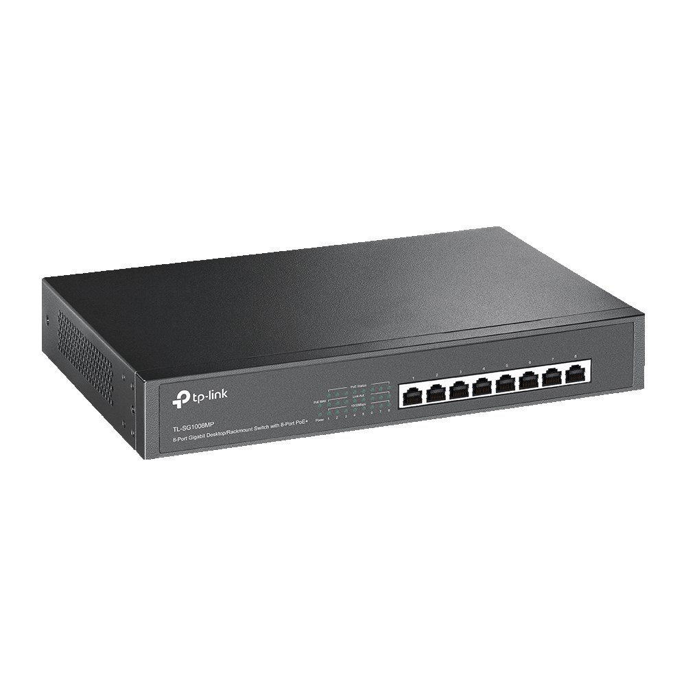 TP-LINK TL-SG1008MP 8PORT 10/100/1000 YÖNETİLEMEZ POE SWITCH görsel 2
