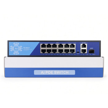 EZCOOL EZ-08PSF-SFP 8 PORT 8FE+2GE+1SFP 120W GİGABİT POE SWİ görsel 4