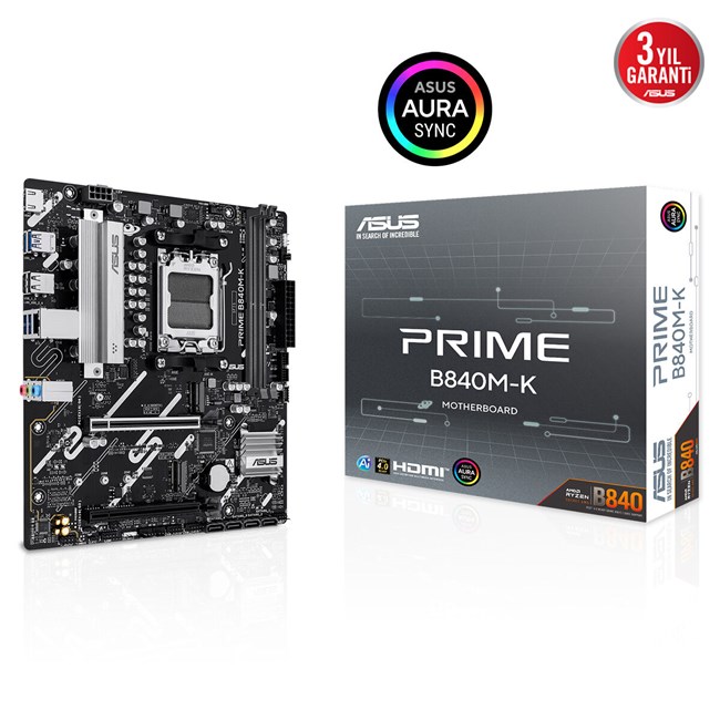 Asus Prime B840M-K AM5 Ryzen D5 Type-C [90MB1PK0-M0EAY0]