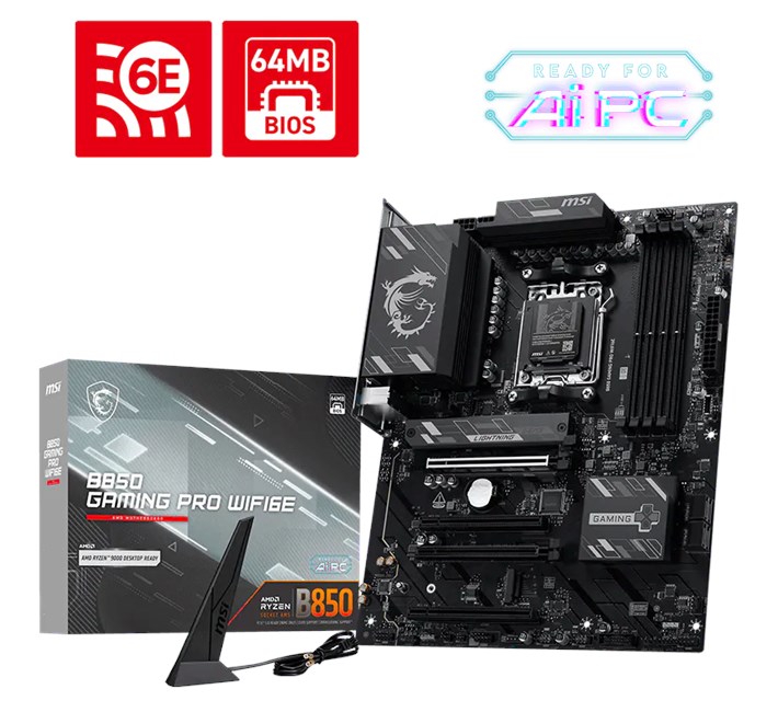 MSI B850M Gaming Plus Wifi 6E AM5 Ryzen D5 Type-C [B850M GAMING PLUS WIFI6E]