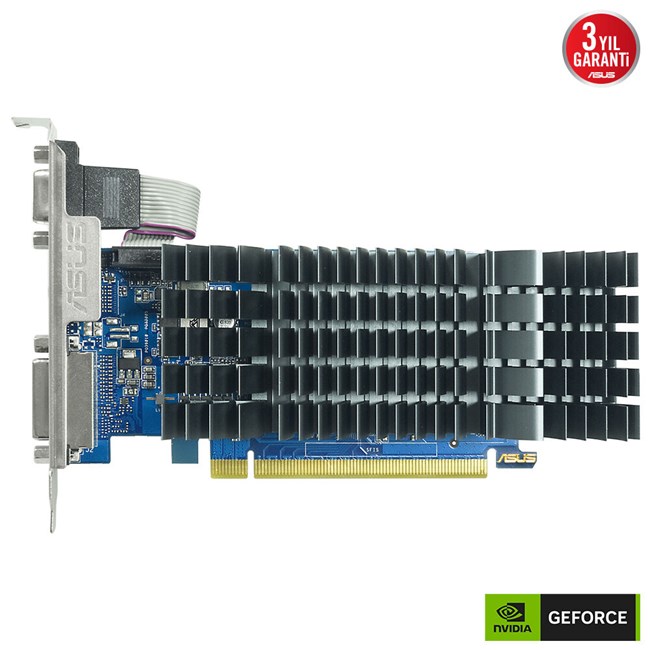 Asus GeForce GT 710-SL 2GB Evo DDR5 64Bit LP [90YV0ALA-M0NA0 görsel 2