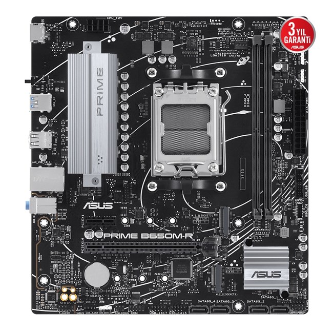 Asus Prime B650M-R AM5 Ryzen D5 Hdmi [90MB1H30-M0EAY0] görsel 2