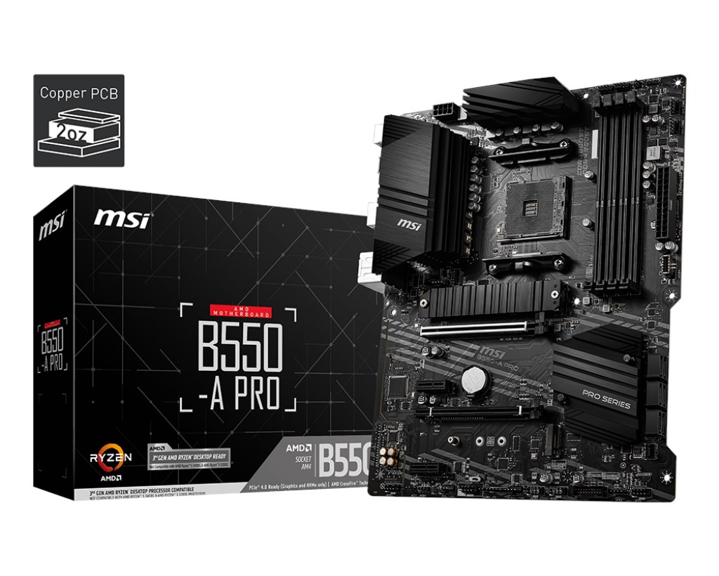 MSI B550-A Pro AM4 Ryzen DDR4 Hdmi Dp Usb3.2 [B550-A PRO]