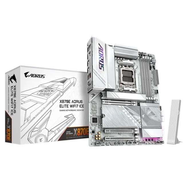 Gigabyte X870E Aorus Elite Wifi 7 ICE D5 AM5 TypeC [X870E-AORUS-ELITE-WIFI7-I]
