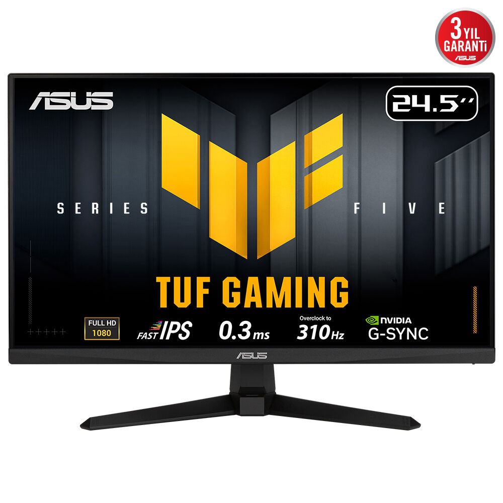Asus 24.5" TUF Gaming VG259QMR5A MM IPS Gaming Monitör 0.3ms Siyah