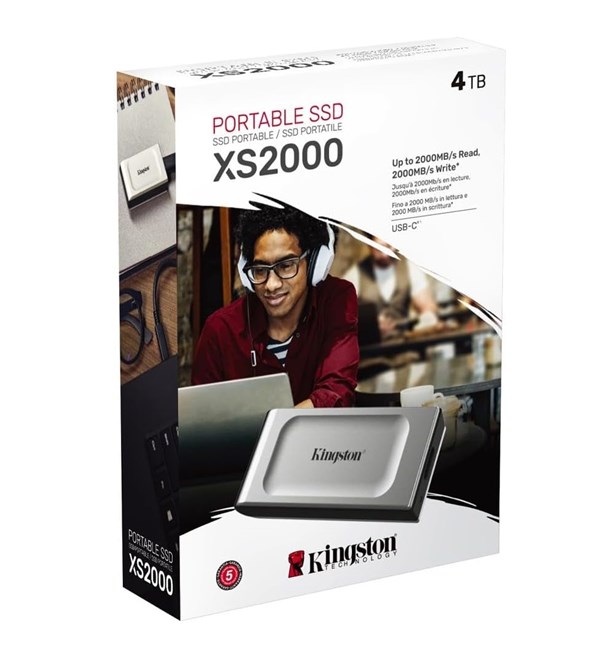 Kingston 4TB SXS2000 BOC Usb-C Taşınabilir SSD [SXS2000/4000 görsel 3