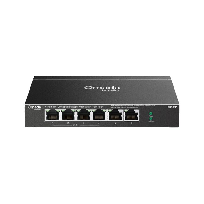 Omada 6Port 10/100Mbps 4xPoE 67W (DS106P)