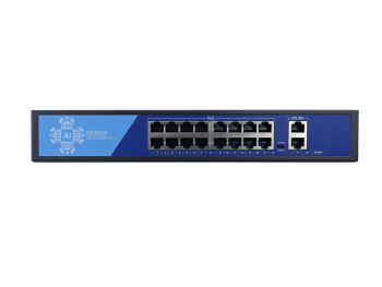 EZCOOL EZ-16PSF 16 PORT 16xFE+2xGE 240W GİBABİT POE SWİTCH görsel 2