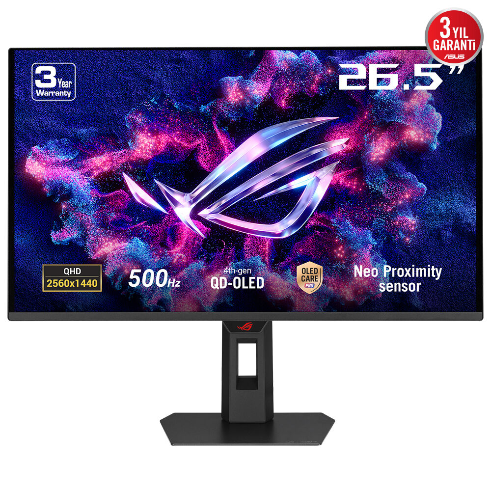 27 ASUS ROG STRIX XG27AQDPG 0.03MS 500HZ 2K QHD QD-OLED PIVOT GAMING