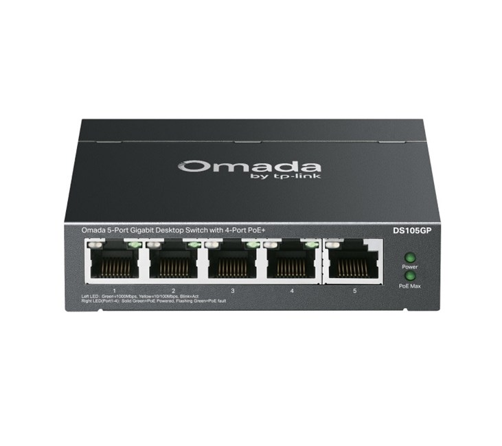 Omada DS105GP 5Port 10/100/1000 4Port PoE+ Switch